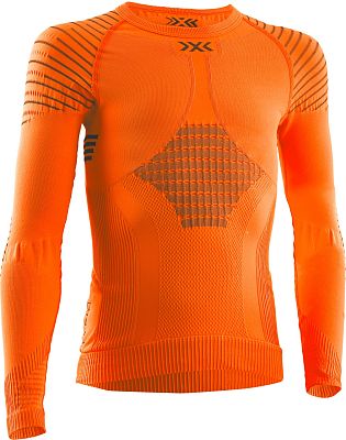 Превью  Термофутболка X-BIONIC Invent 4.0 Round Neck LG SL Jr Sunset Orange/Anthracite